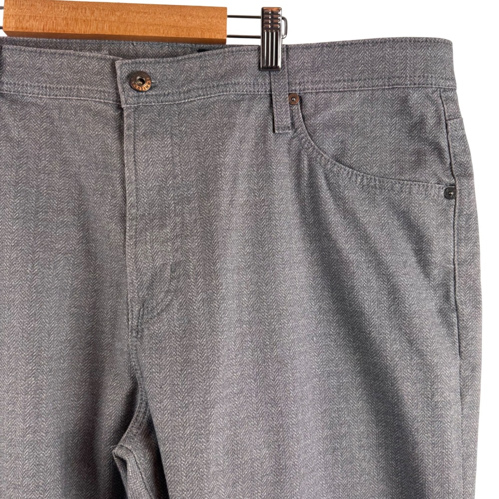 AG Adriano Goldschmied Everett Pants Mens 40x29* Grey Herringbone Slim Straight